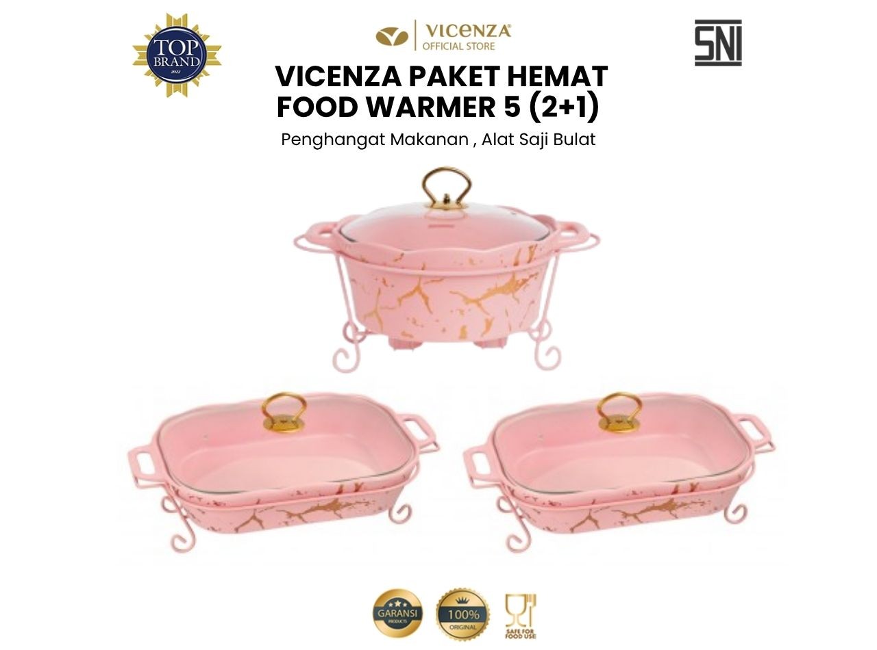 Paket Hemat Food Warmer 5 (2+1) Pink